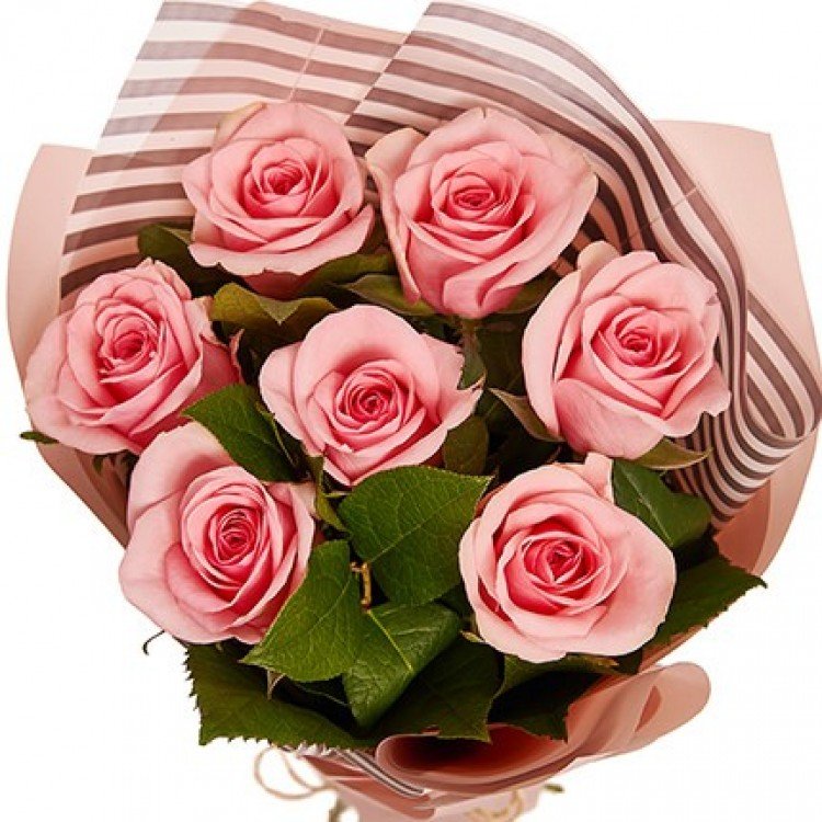 Букет "7 рожевих троянд!" - image-1